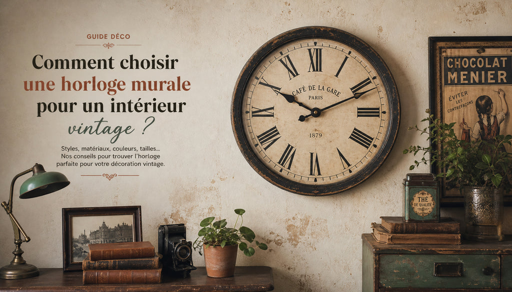horloge murale vintage