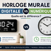 horloge murale digitale