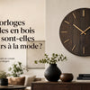 horloge murale bois