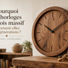 horloge murale bois