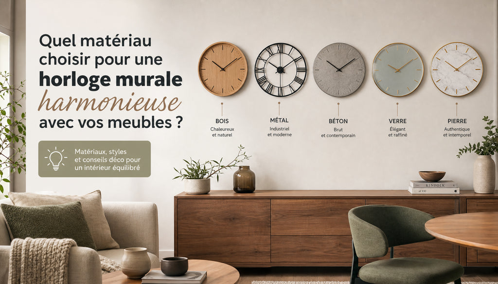 horloge murale bois