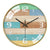 Horloge Murale Bois et Verre Multicolore Temps des Horloges