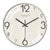 Horloge Murale Bois et Verre Scandinave Blanche Temps des Horloges