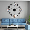 Horloge Murale Cadre Photo Noir Temps des Horloges