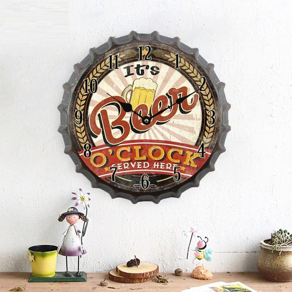 horloge capsule de biere