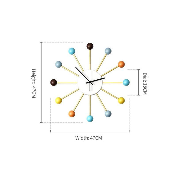 horloge design coloree