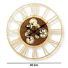 horloge design doree
