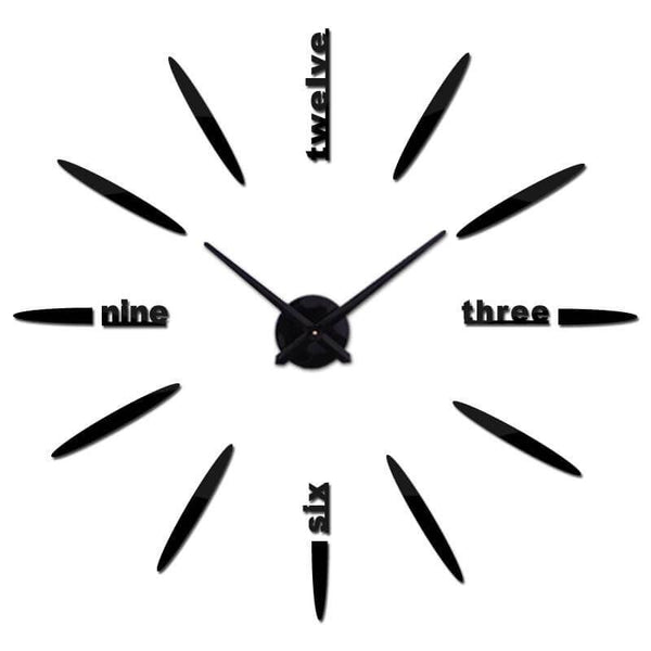 horloge design lettre