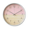 horloge design en bois rose