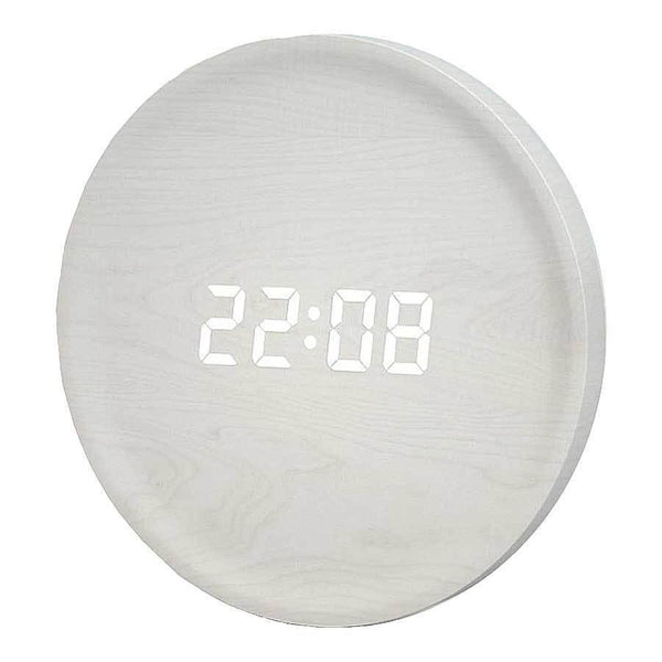 horloge bois digitale