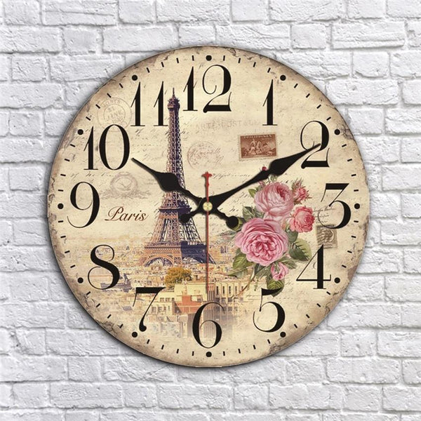 Horloge murale Eiffel Vintage. Temps des Horloges