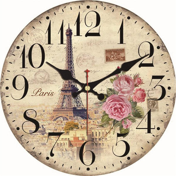 Horloge murale Eiffel Vintage. Temps des Horloges