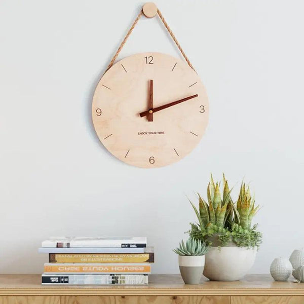 horloge en bois de bouleau