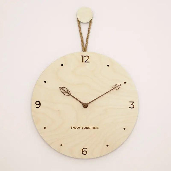 horloge en bois de bouleau