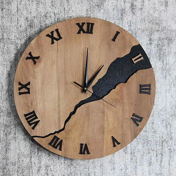 horloge bois design
