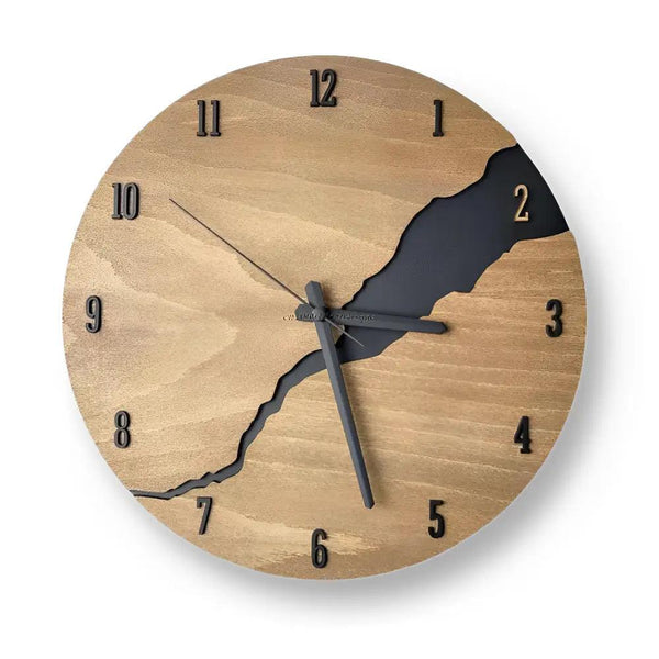 horloge bois design