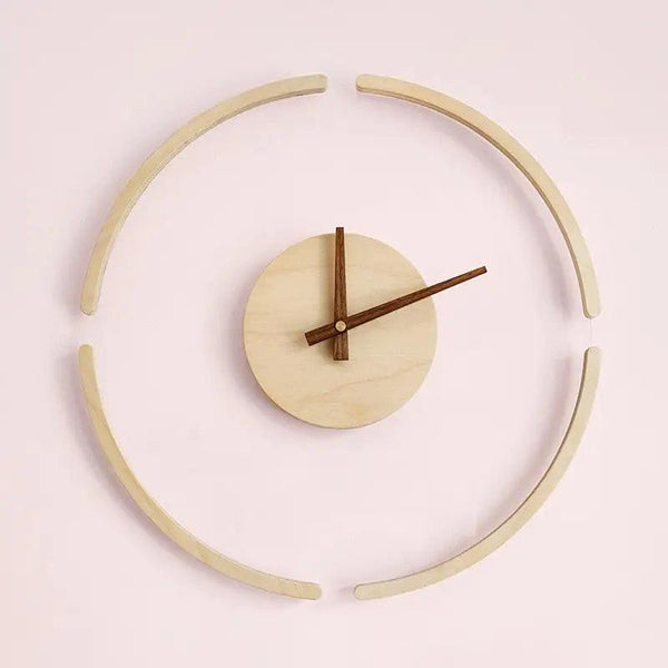 horloge en bois minimaliste