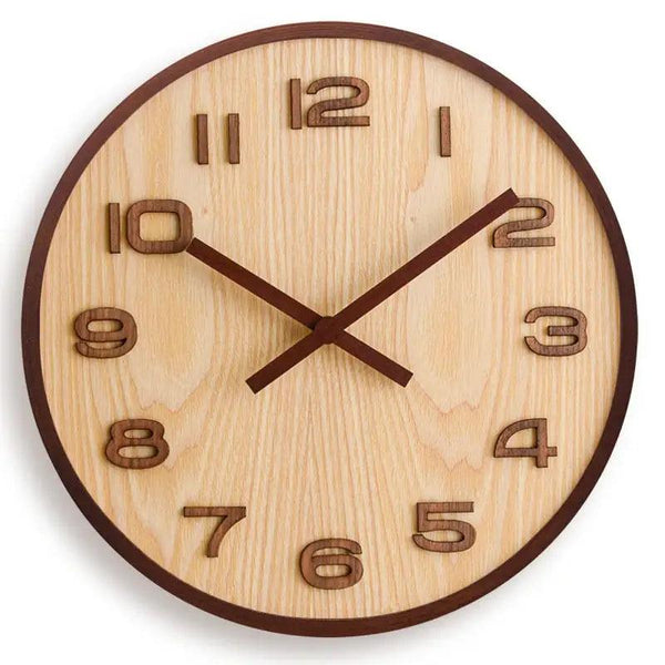 horloge en bois de noyer