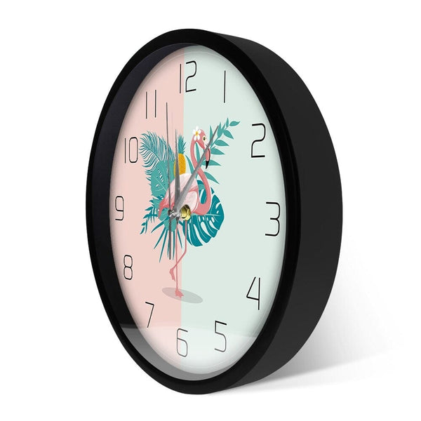 horloge flamant rose