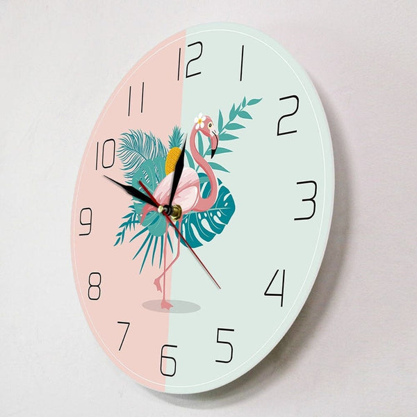 horloge flamant rose