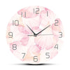 horloge design fleur rose