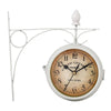 horloge de gare ancienne double face new york blanc