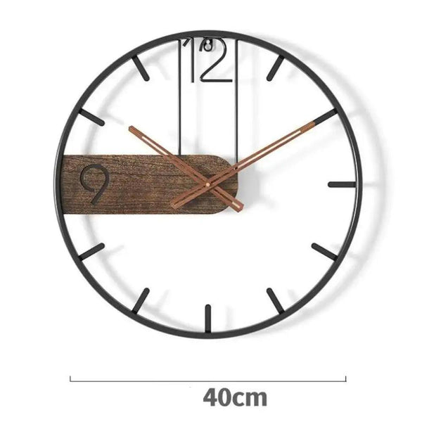 horloge metal industriel