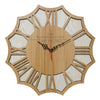 horloge industrielle rosace en bois