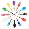 horloge cuisine couverts