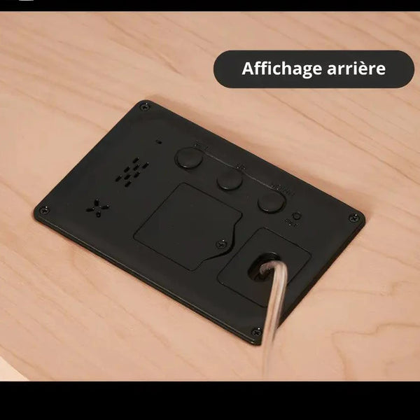 horloge led en bois