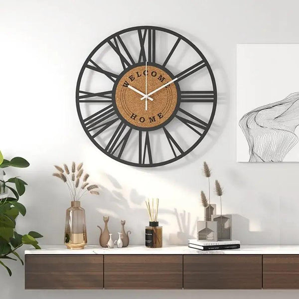 horloge metal et liege