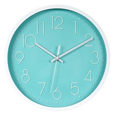 horloge moderne turquoise