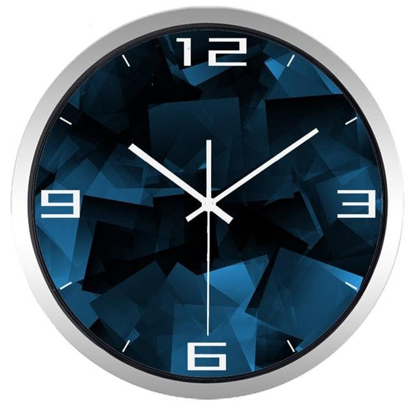 horloge moderne bleu 3d