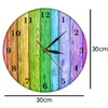 horloge moderne multicolore