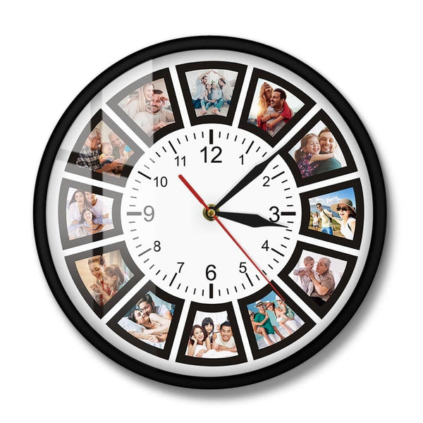 horloge cadre photo ronde