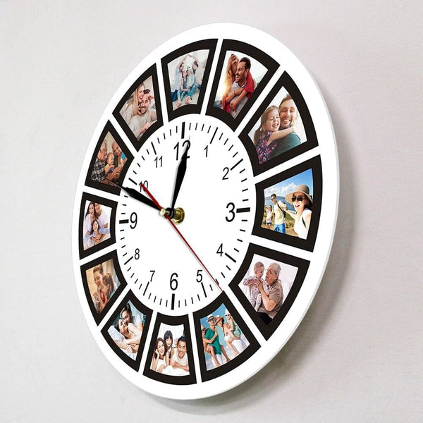 horloge cadre photo ronde