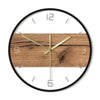 Horloge Murale Scandinave Bois et Blanc Temps des Horloges