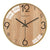 horloge scandinave marron en bois et verre