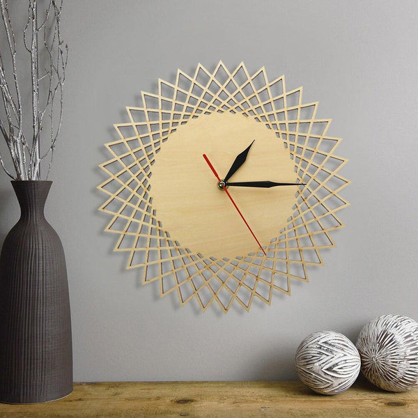 horloge scandinave bois design