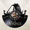 horloge vinyle vikings led
