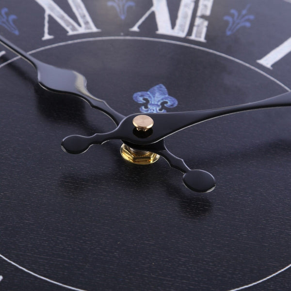 Horloge murale Vintage Fleurs de Lys. Temps des Horloges