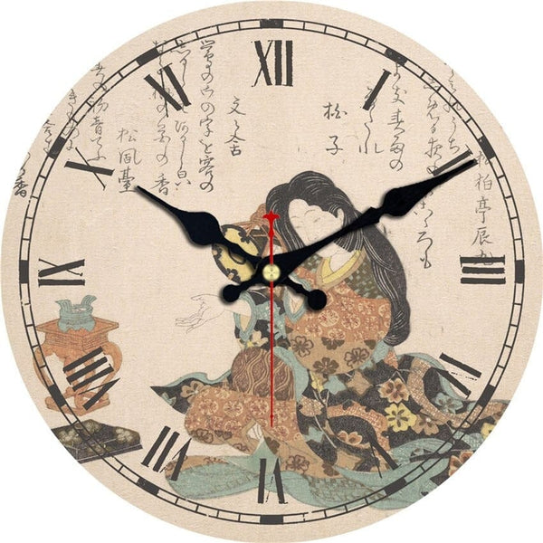 Horloge murale Vintage Japonaise Temps des Horloges