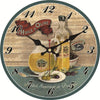 horloge vintage cuisine huile olive