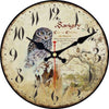 Horloge murale vintage style hibou Temps des Horloges