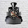 Horloge murale Vintage Train en Vinyle Temps des Horloges