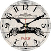 Horloge murale Vintage Voiture Rétro Temps des Horloges