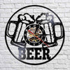 Horloge murale Vinyle Bière Temps des Horloges