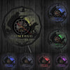 horloge vinyle chasse led