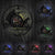 horloge vinyle chasse led