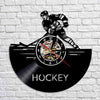 Horloge murale Vinyle Hockey Temps des Horloges